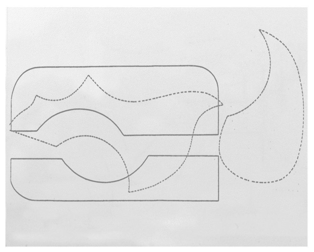 Battipenna auto-adesivo rettangolare Gewa