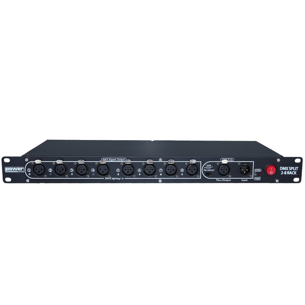 Split DMX Power Lighting DMX SPLIT 2-8 RACK