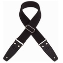 Tracolla Magrabò Stripe SC Entry Nero 5 cm terminali Nero fibbia Argento