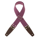 Tracolla Magrabò Stripe SC Entry Prugna 5 cm terminali Marrone fibbia Argento