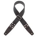 Tracolla Magrabò Stripe SC Entry Olded Nero 5 cm terminali Embossed Cocco Pros Nero fibbia Argento Antico