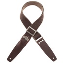 Tracolla Magrabò Stripe SC Cotton Washed Marrone 5 cm terminali Twinkle Marrone Scuro, fibbia Recta Argento