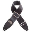 Tracolla Magrabò Stripe SC Cotton Washed Nero 8 cm terminali Core Nero, fibbia Recta Argento