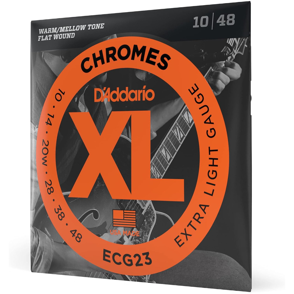 Muta elettrica D'Addario 010 ECG23 Chromes jazz Flat