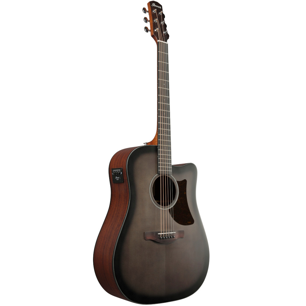 Chitarra acustica elettrificata Ibanez AAD50CE-TCB Transparent Charcoal Burst