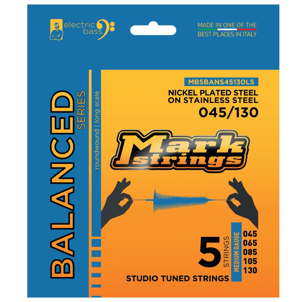 Muta corde per basso 5 corde MarkBass Balanced 45/130