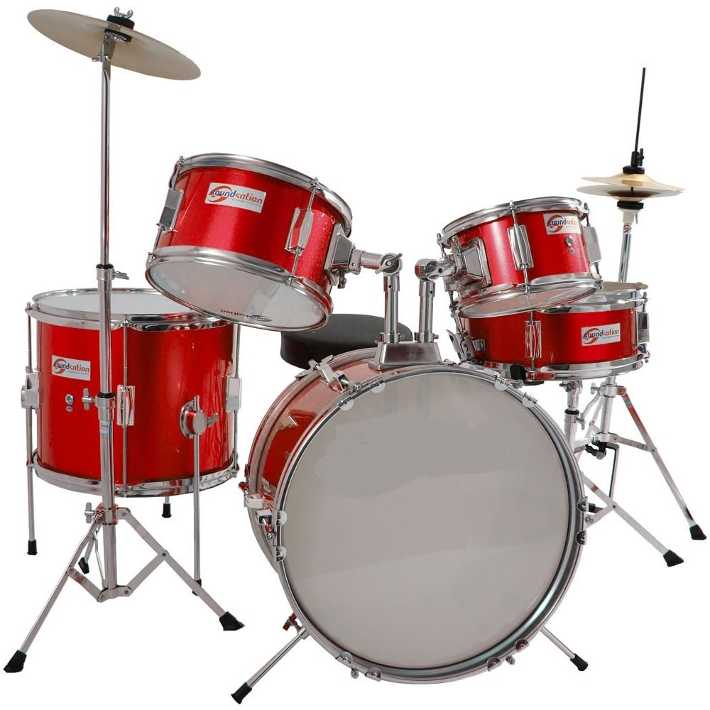 Batteria Junior Roadster Red Sparkle 5 pezzi