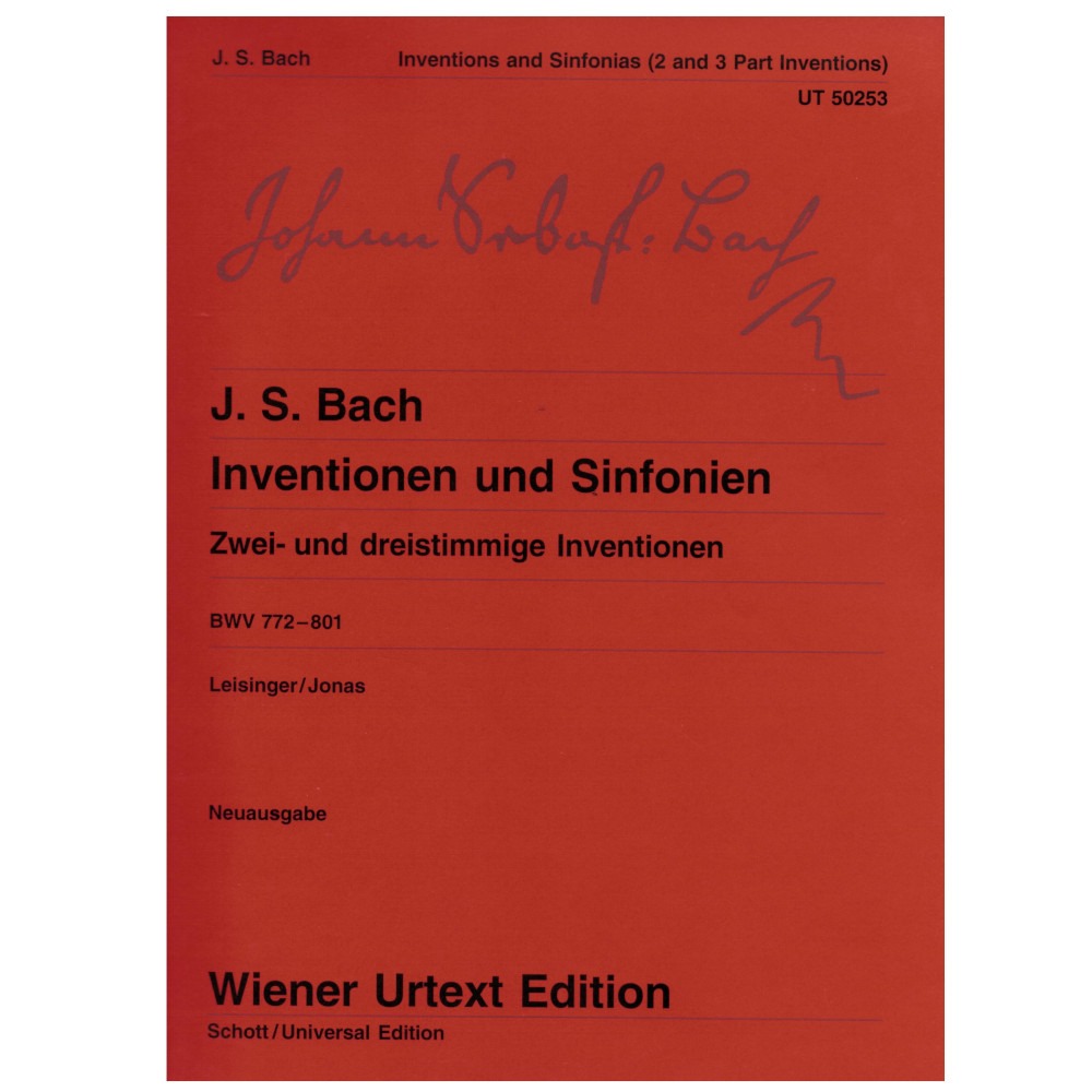 Bach -  Inventions And Sinfonias BWV 772-801