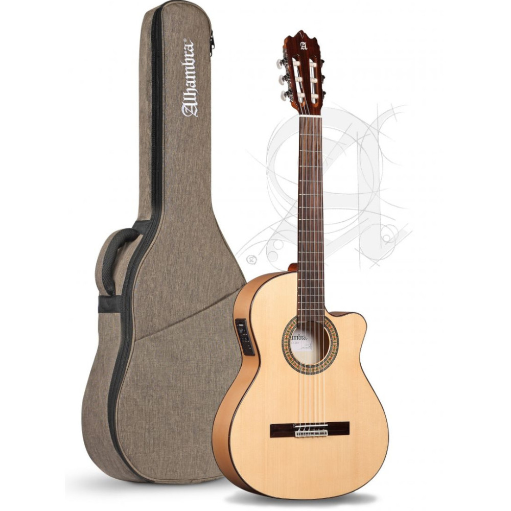 Chitarra Flamenca elettrificata Alhambra 3F CW E1 con borsa
