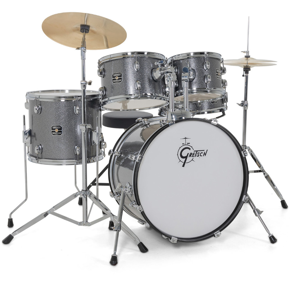 Batteria Gretsch Drumset Renegade Grey Sparkle Special Christmas