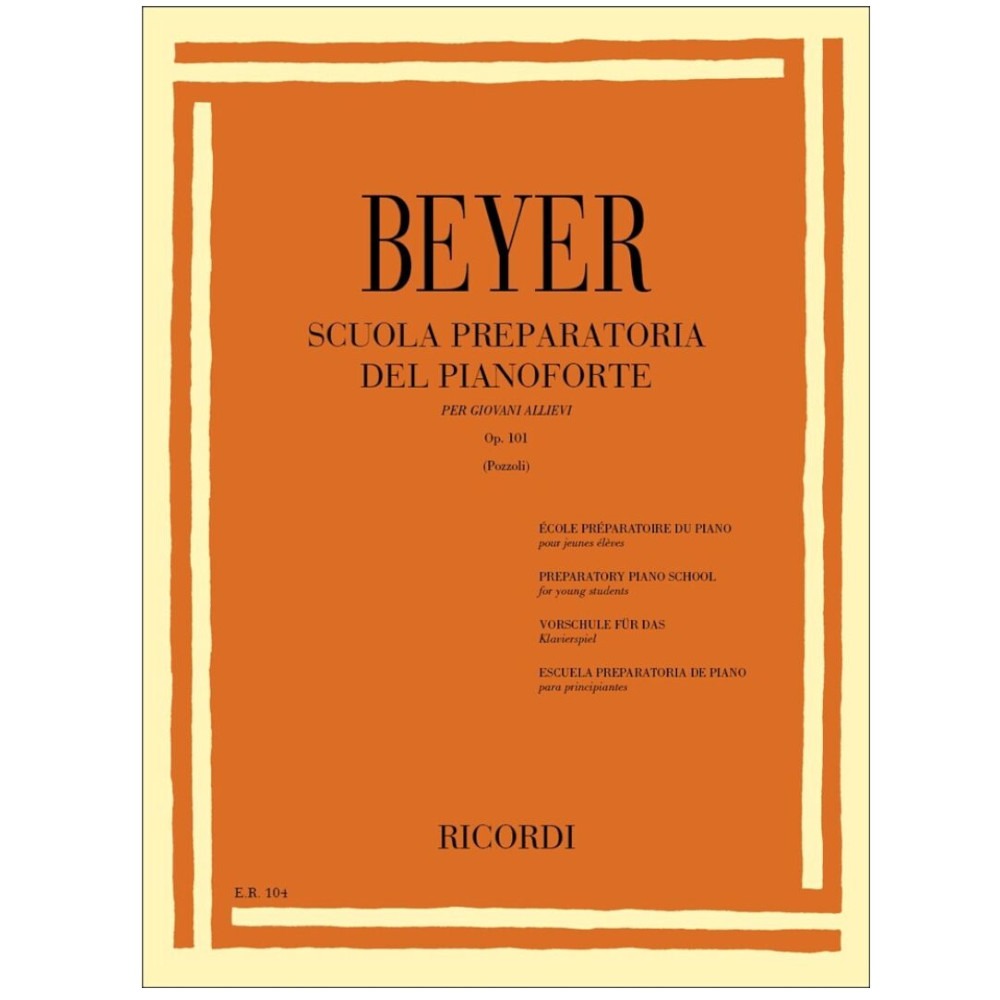 Beyer - Scuola preparatoria Op 101 per pianoforte