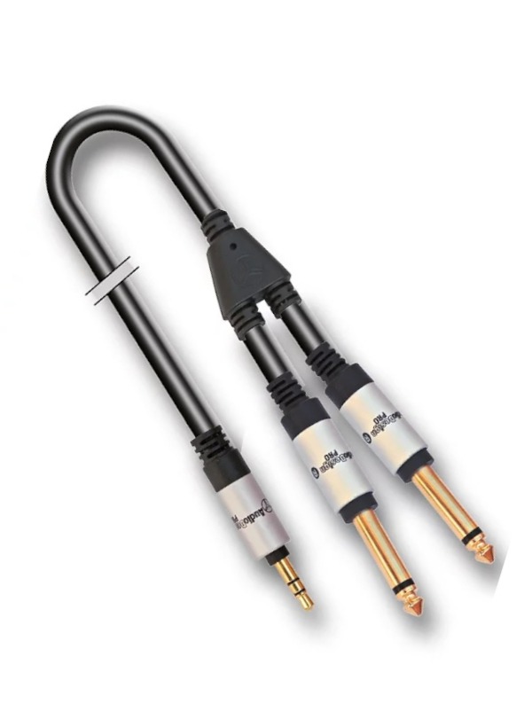 Cavo Audiodesign Mini Jack/doppio Jack 6 m