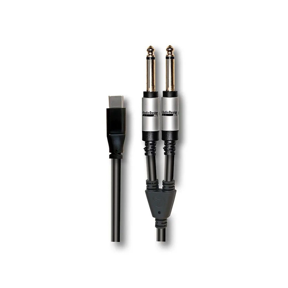 Cavo Audiodesign USB C/Doppio jack 1.5 m