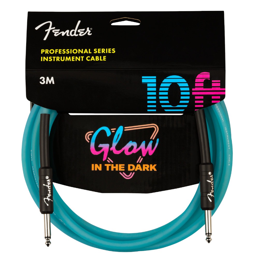 Cavo Jack\\Jack Fender Glow in the dark Blue 3 Mt