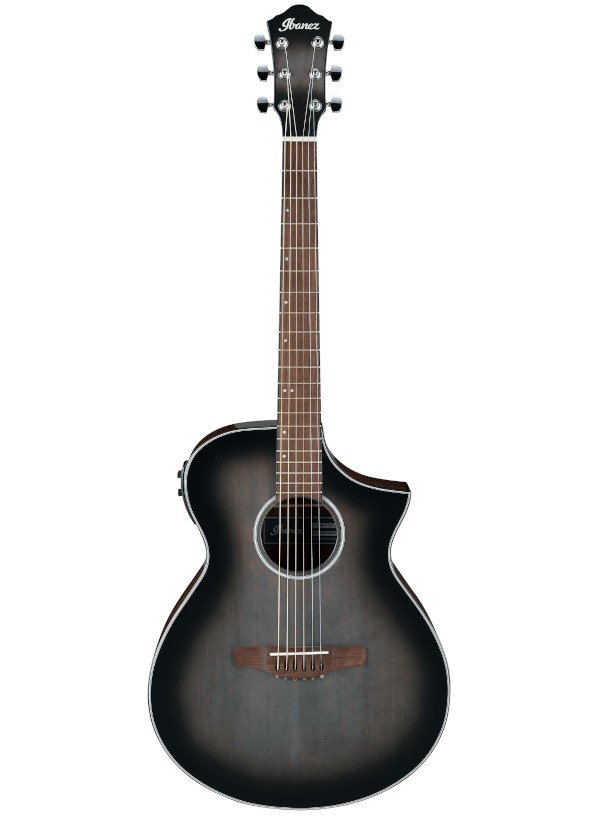 Chitarra acustica elettrificata Ibanez AEWC11 Transparent Charcoal Burst