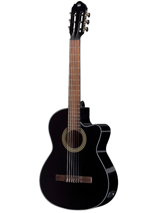 Chitarra classica elettrificata Gewa Student Black