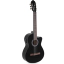 Chitarra classica elettrificata Gewa Student Black
