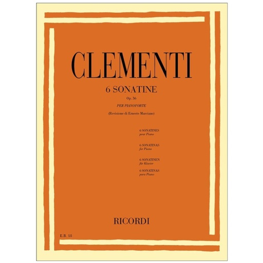 [ER 18] Clementi - 6 SONATINE OP. 36