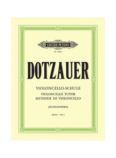 [EP5962A] Dotzauer - Violoncello Tutor Vol. 1