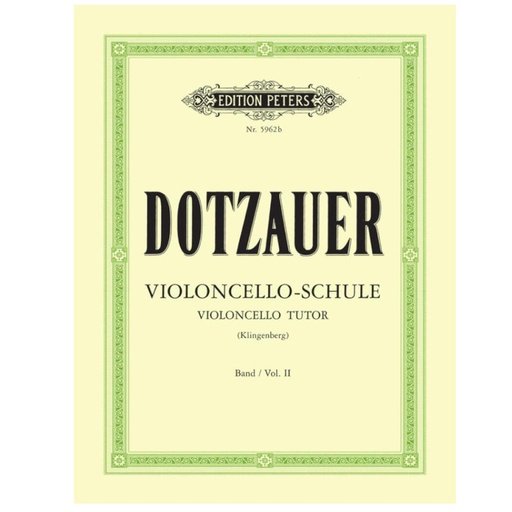 [EP5962B] Dotzauer - Violoncello Tutor Vol. 2