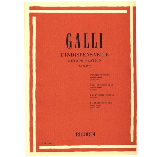 [ER2502] Galli - L'indispensabile metodo pratico per flauto