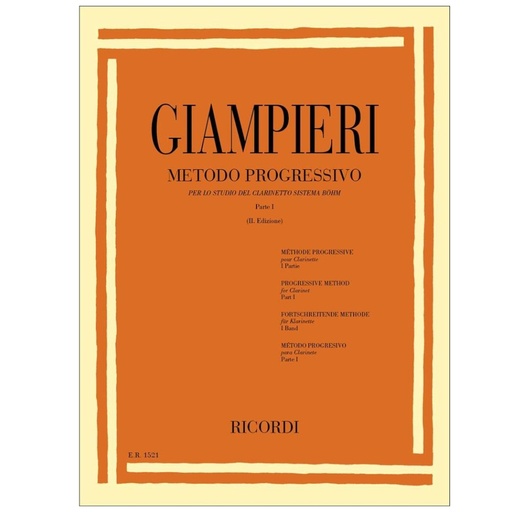 [ER 00152100] Giampieri -  Metodo Progressivo Per Lo Studio VOL. 1