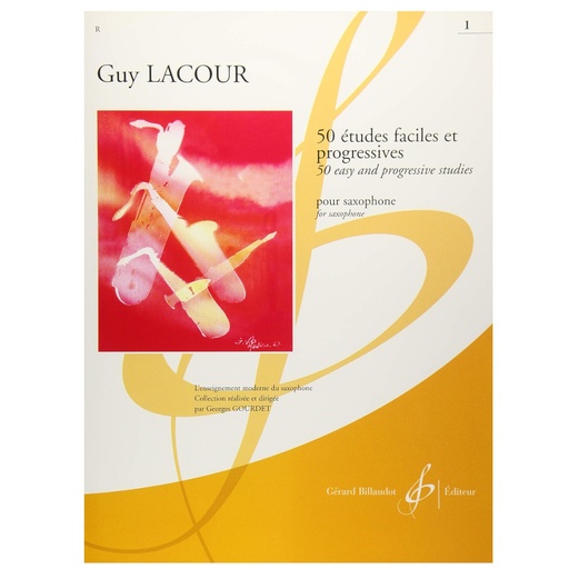 [GB15491B] Guy Lacour - 50 studi facili e progressivi per sassofono 1