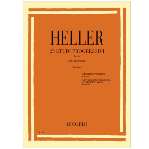 [ER2802] Heller - 25 studi per piano op. 46