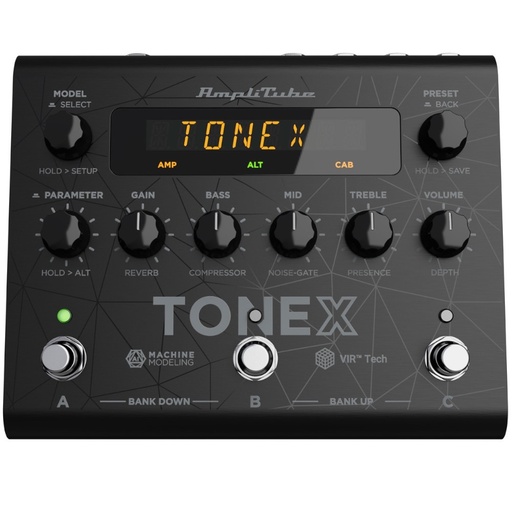 [2250325K20001] IK MULTIMEDIA ToneX Modeling Pedal for Guitar and Bass