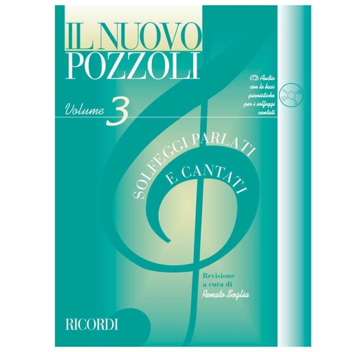 [abcd0008] Il nuovo Pozzoli - solfeggi Parlati e cantati 3° volume + CD