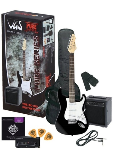 [PS502540] Kit chitarra elettrica VGS RC100 Nero