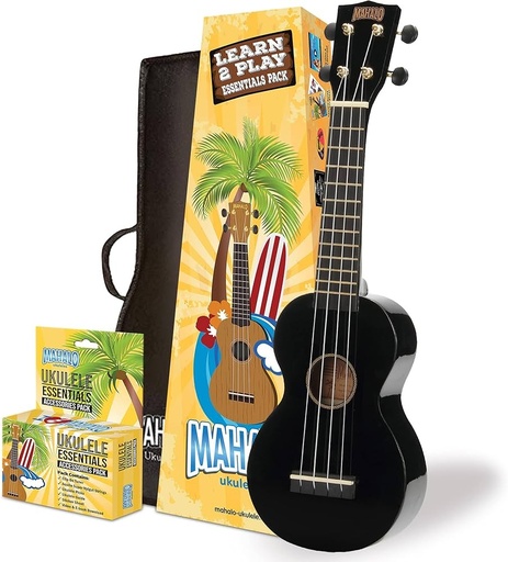 [STV278N] Kit Ukulele Mahalo Rainbow Nero