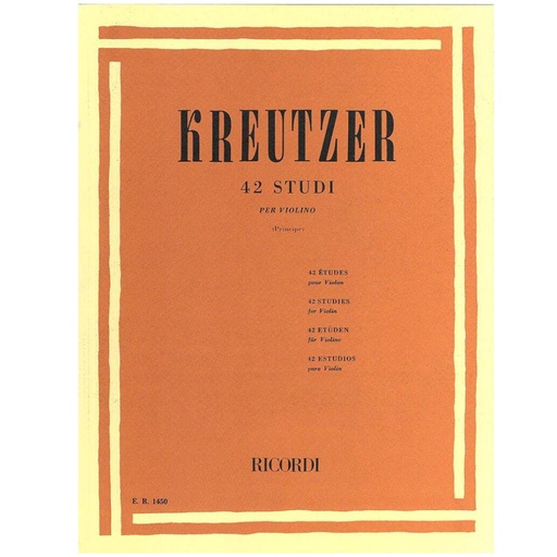 [ER1450] Kreutzer - 42 studi per violino