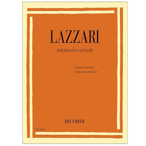 [ER 2256] Lazzari - Solfeggi Cantati