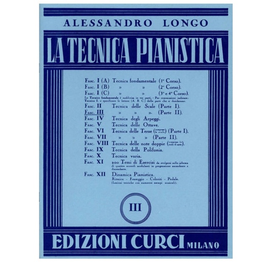 [ECU3284] Longo - Tecnica Pianistica Vol. 3