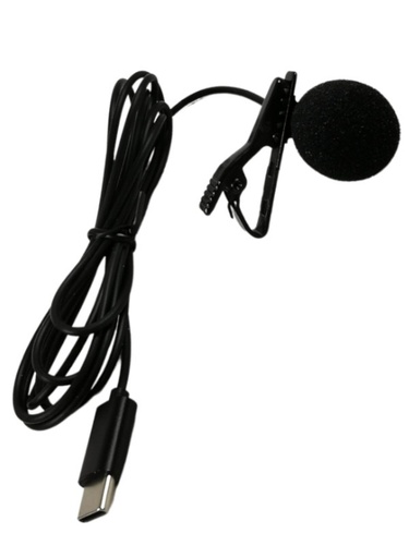 [PA LV USB C] Microfono a Lavalier per connessione Smartphone o Pc