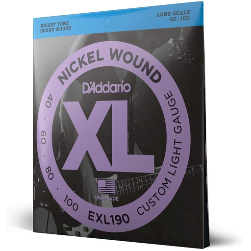 [EXL190] Muta basso D'addario 040/100 EXL190