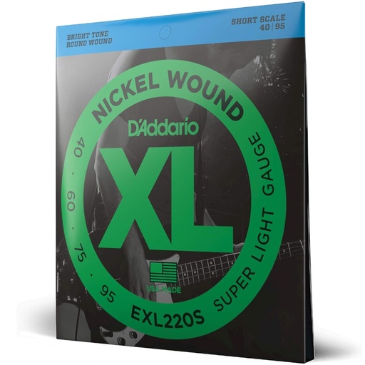 [EXL220S] Muta basso D'Addario 040/95 scala corta EXL220S