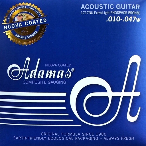 [664630] Muta per chitarra acustica Adamas 010/047 coated phosphor bronze