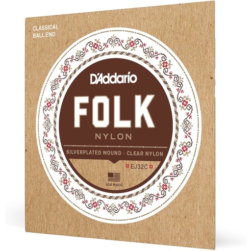 [EJ32C] Muta per classica D'Addario Folk Ball End EJ32C