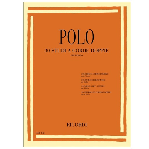 [ER192] Polo - 30 studi a corde doppie per violino