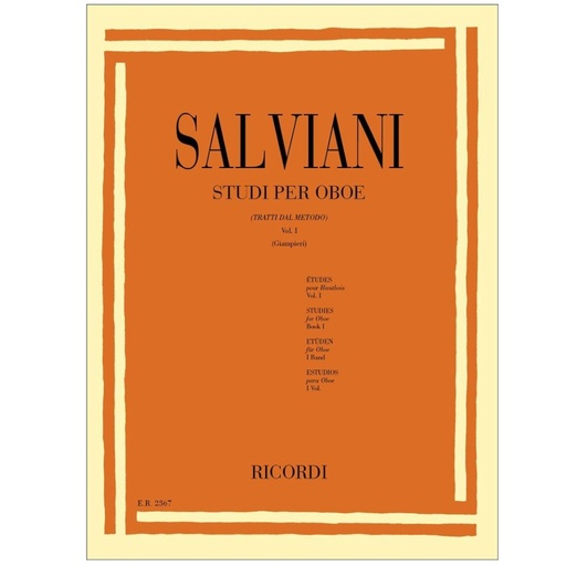 [ER 2367] Salviani - Studi per Oboe Vol. 1