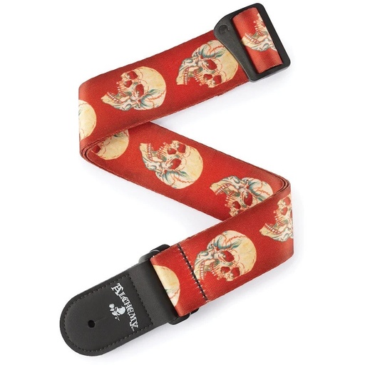 [50AL08] Tracolla D'Addario Alchemy per chitarra, Live Life Skull