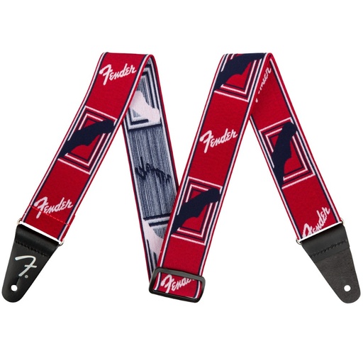 [0990686009] Tracolla Fender Red/white/blue