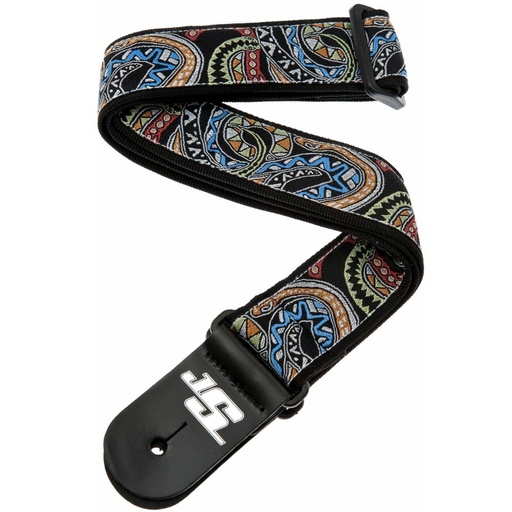 [50JS04] Tracolla per chitarra D'Addario Joe Satriani Snakes Mosaic