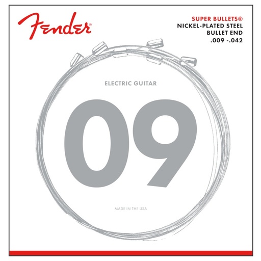 [0733250403] Muta corde elettrica Fender Bullet 09-42