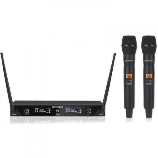 [BE-1020/2MIC-3] Radiomicrofoni UHF Rondson BE-1020