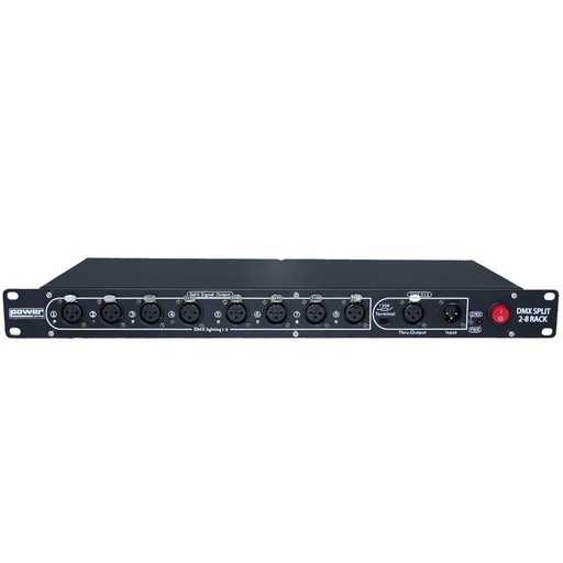 [DMX SPLIT 2-8 RACK] Split DMX Power Lighting DMX SPLIT 2-8 RACK