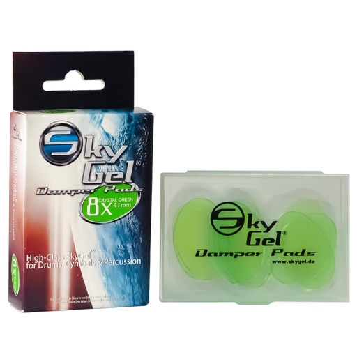 [805604] Sordine per batteria in gel SkyGel Green