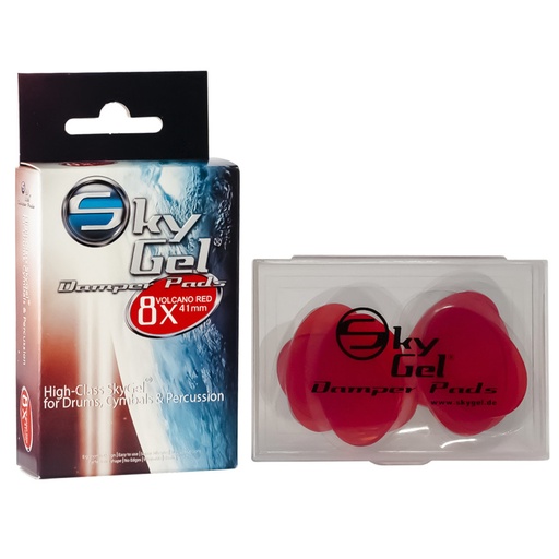 [805606] Sordine per batteria in gel SkyGel Red